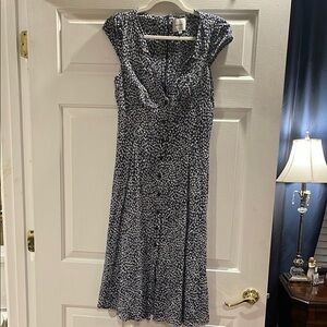 Reformation Wilda Midi Dress Navy size 10